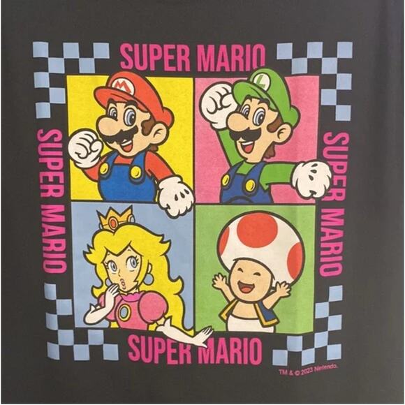 Super Mario Brothers Cotton Tee Shirt Size Medium - Picture 2 of 3